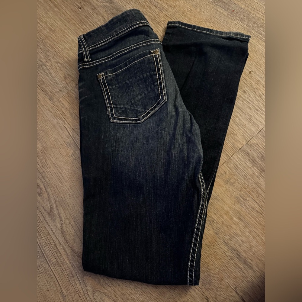 BKE Women's Dark Blue Skinny Jeans
